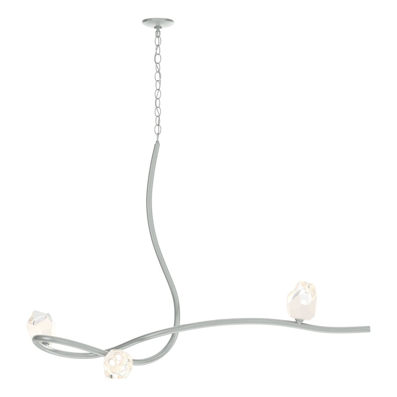 Glacier 3-Light Pendant Vintage Platinum White Crystal (WP)