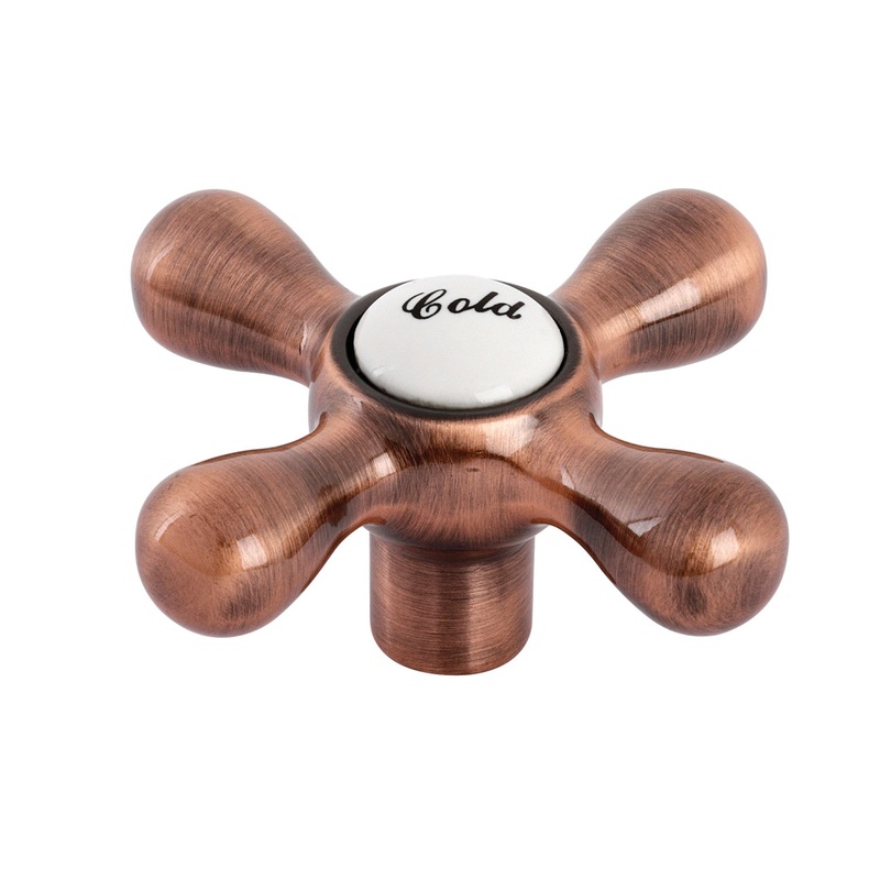 KSH213ACC Cold Metal Cross Handle, Antique Copper