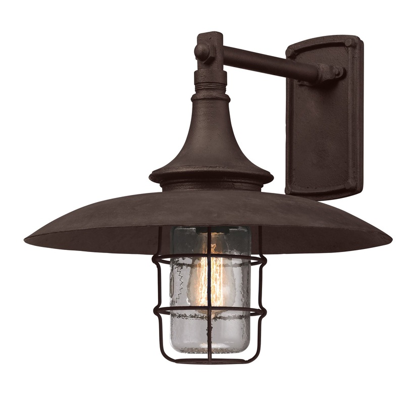 One Light Wall Lantern from the Allegheny Collection in Centennial Rust Finish by Troy Lighting