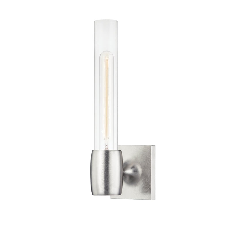 One Light Wall Sconce from the Hogan Collection in Burnished Nickel Finish by Hudson Valley