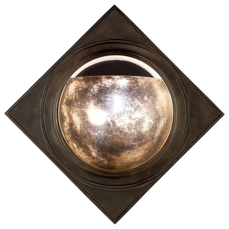 One Light Wall Sconce from the Venice Collection in Bronze Finish by Visual Comfort Signature