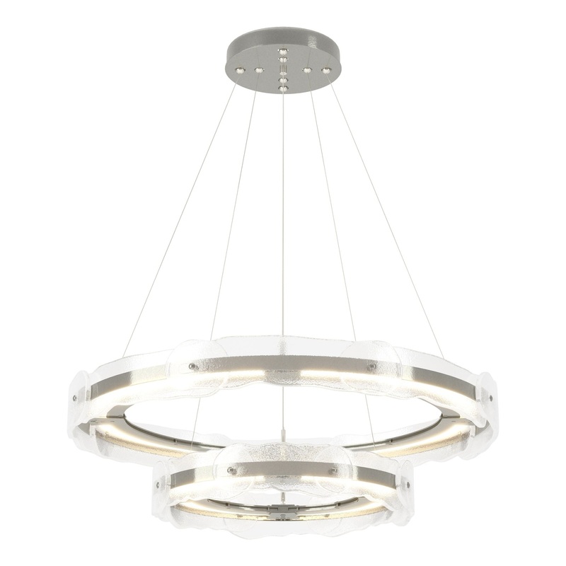 Solstice LED Tiered Pendant Sterling