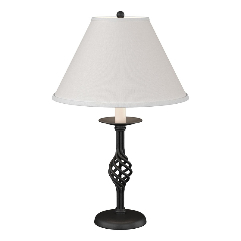 Twist Basket Table Lamp Black
