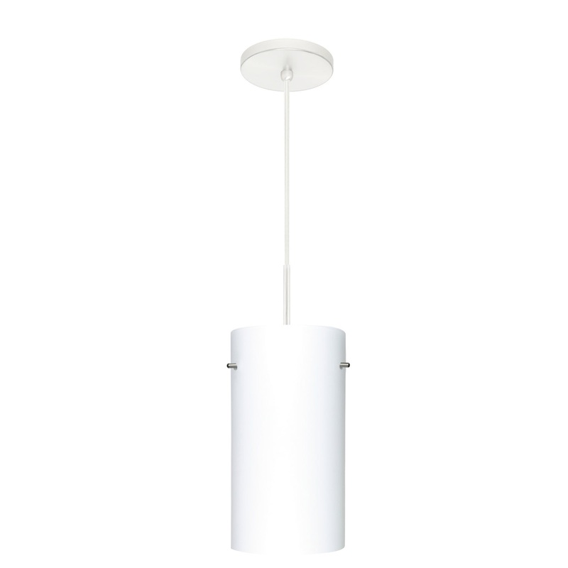 Besa 1VT-412007-LED-WH Tondo One Light Pendant White (Discontinued)