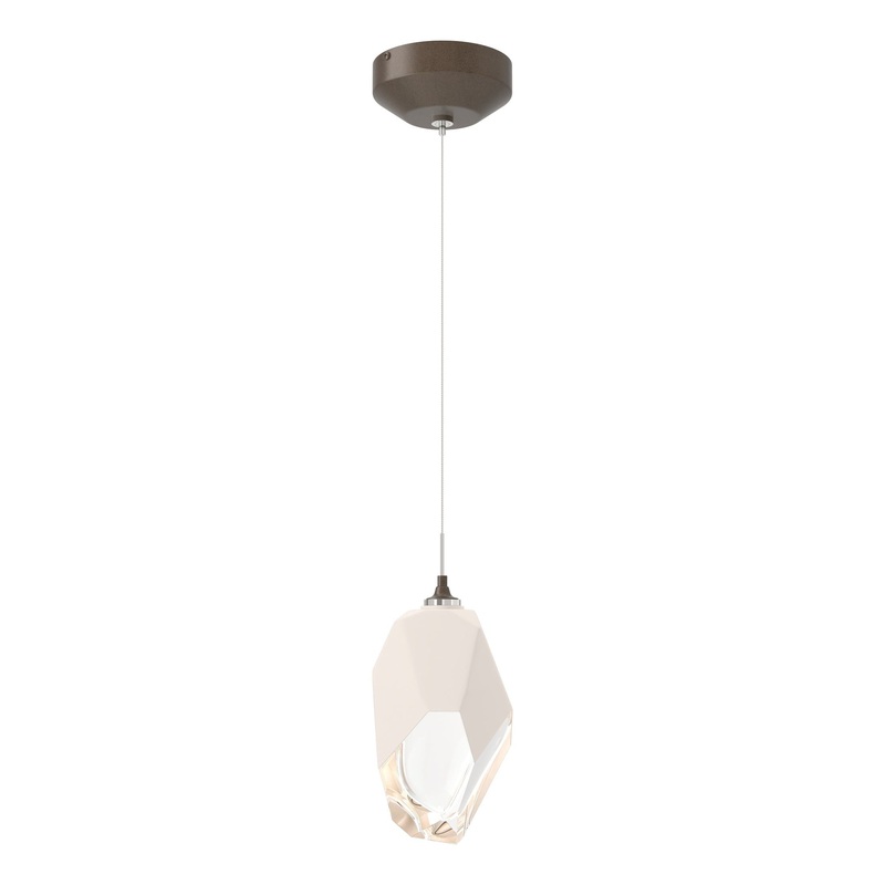 Chrysalis 1-Light Large Pendant Bronze White Crystal (WP)