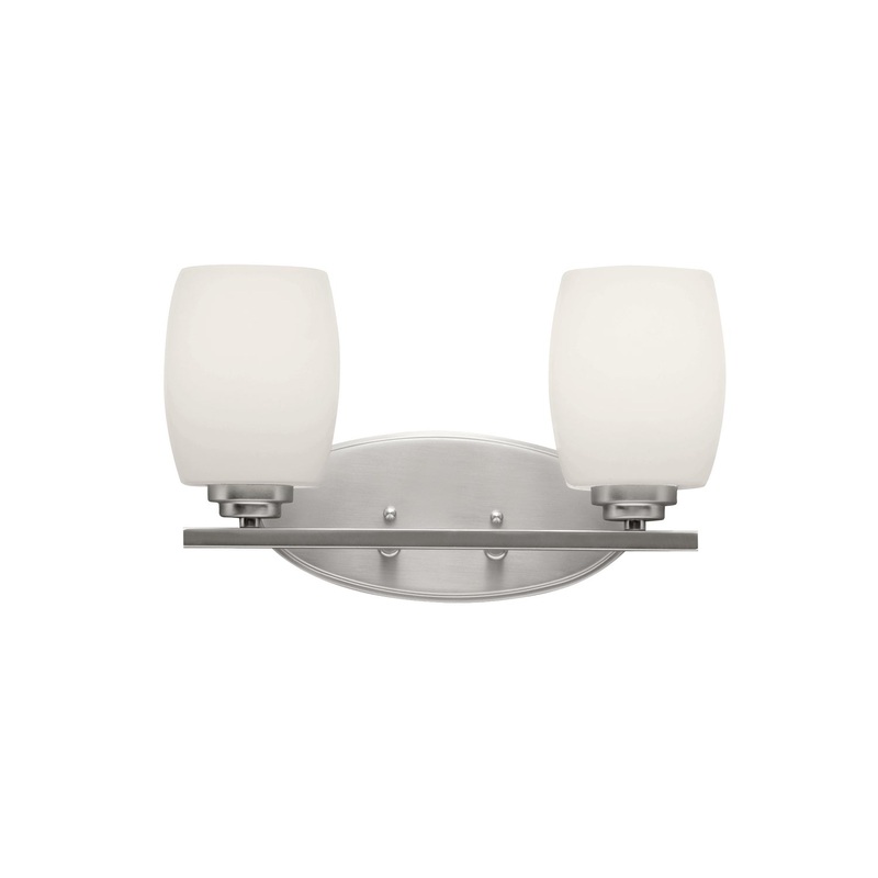 Kichler 5097NI Two Light Bath, Brushed Nickel