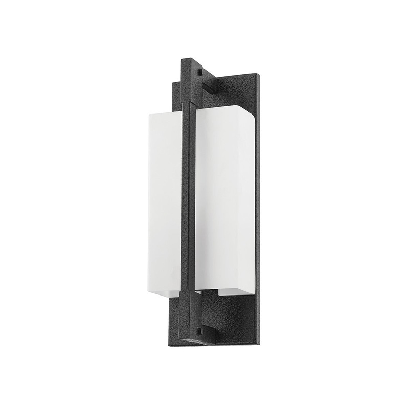 One Light Wall Bracket from the Blade Collection in Forged Iron Finish by Troy Lighting