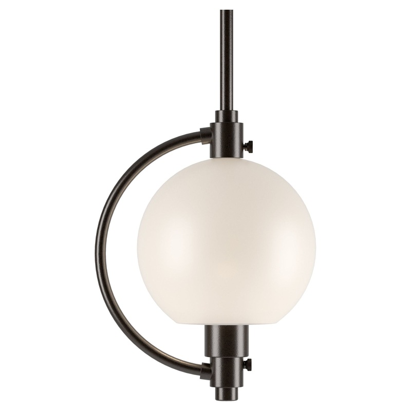 Pluto Mini Pendant Oil Rubbed Bronze Opal Glass (GG)