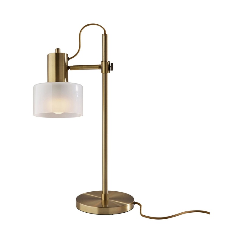 Rhodes Desk Lamp Antique Brass