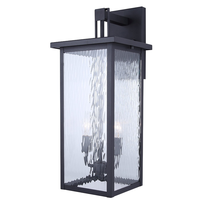 Shana 2-Light Outdoor Lantern Black