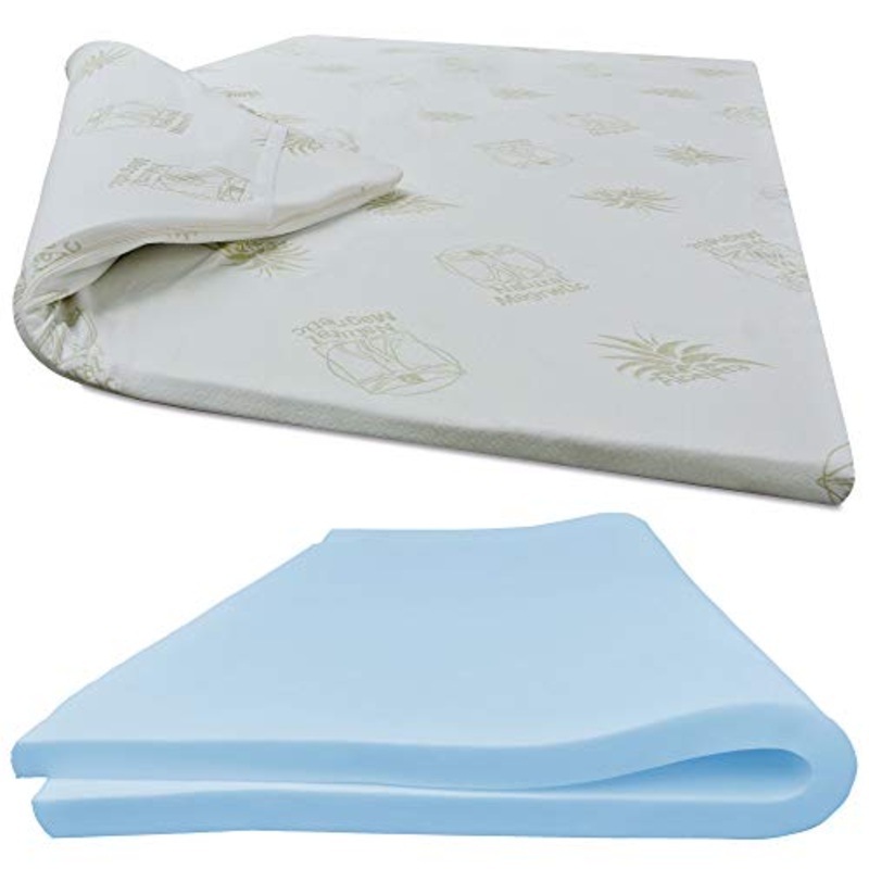 Baldiflex Emporio Correttore Materasso Matrimoniale H6 Topper in Memory Fresh con Fodera Aloe Vera 170×200 cm