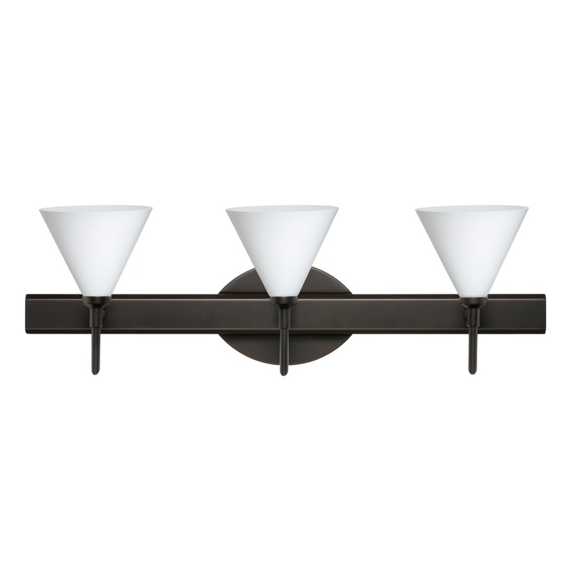 Besa 3SW-512107-BR Kani Three Light Wall Sconce Bronze (Discontinued)