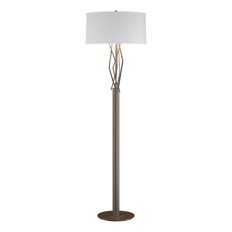 Brindille Floor Lamp Bronze Natural Anna Shade (SF)