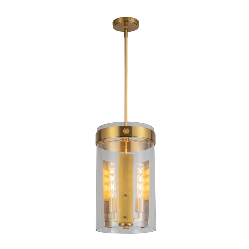 Dahlia Pendant – Brushed Brass