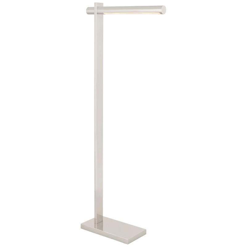 LED Floor Lamp from the Axis Collection in Polished Nickel Finish by Visual Comfort Signature