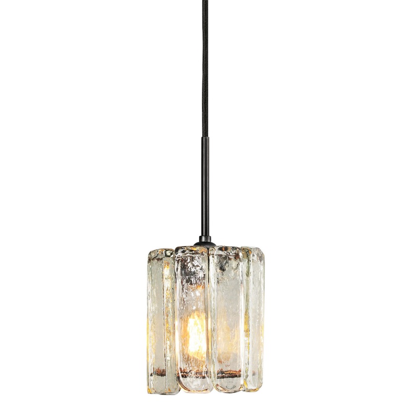 One Light Pendant from the Xylo Collection in Bronze Finish by Stone Lighting