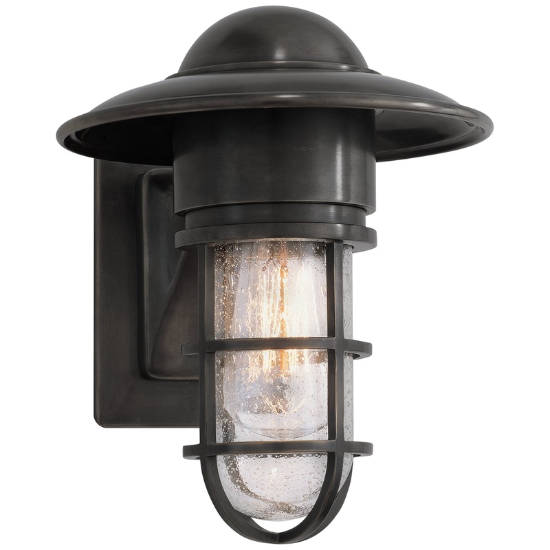 One Light Wall Lantern from the Marine2 Collection in Bronze Finish by Visual Comfort Signature