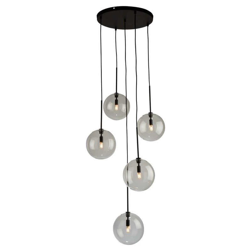 Pinpoint Multi Light Pendant – Black / 5-Light