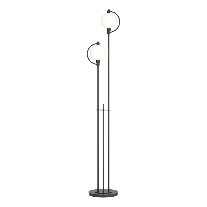 Pluto Floor Lamp Oil Rubbed Bronze Opal Glass (GG)