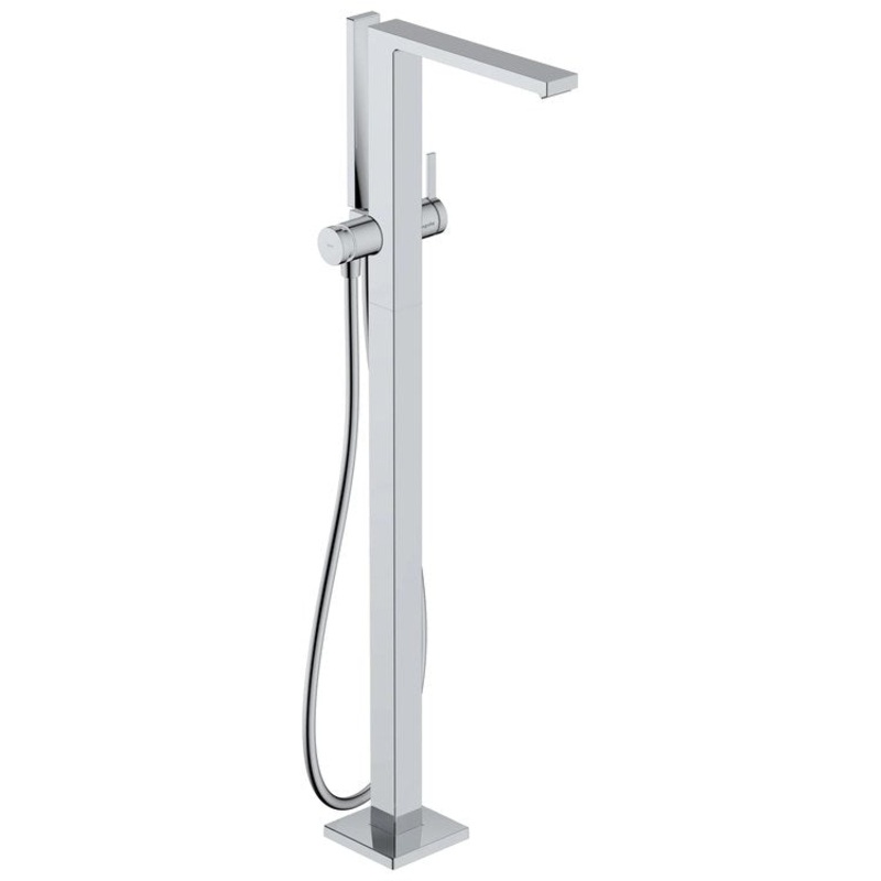 Tub Filler Tecturis E Freestanding with Handshower 1 Lever WaterSense Chrome
