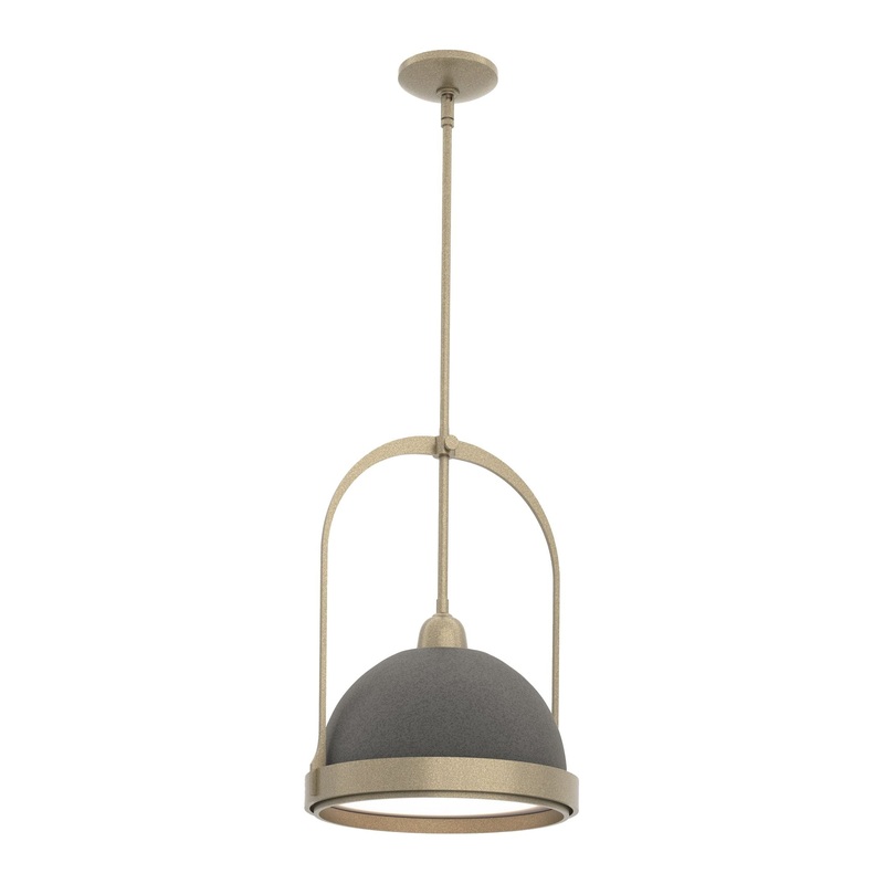 Atlas Small Pendant Soft Gold Natural Iron