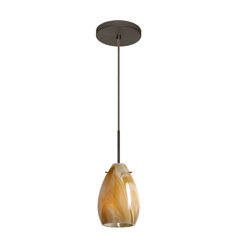 Besa 1BT-1713HN-BR Pera One Light Pendant Bronze