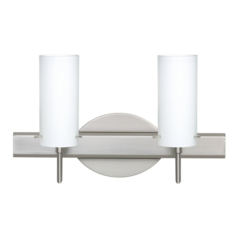 Besa 2SW-440307-SN Copa Two Light Wall Sconce Satin Nickel