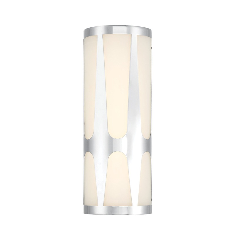 Crystorama ROY-802-CH_LED Royston LED Wall Sconce Polished Chrome