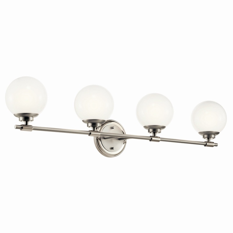Four Light Vanity from the Benno Collection in Polished Nickel Finish by Kichler