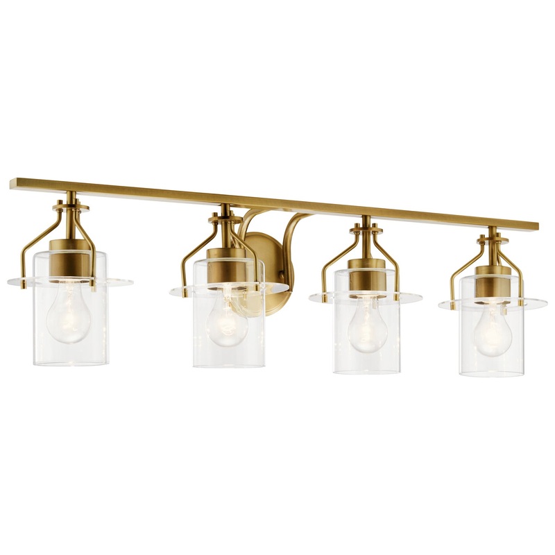 Kichler 55080NBR Four Light Bath, Brushed Brass