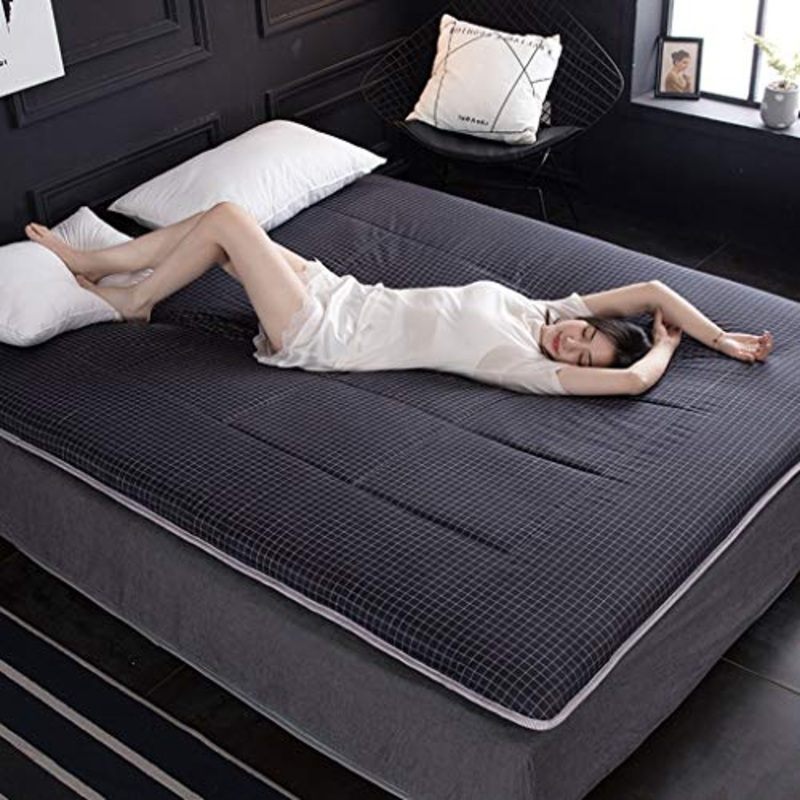 LJ Tatami Materasso, Doppio Singolo Studente Dormitorio Attenuato, Morbido Tappetino Four Seasons Universale, Confortevole E Traspirante, Assorbe L’umidit, Famiglia Ispessito Spugna Pinzetta Bed