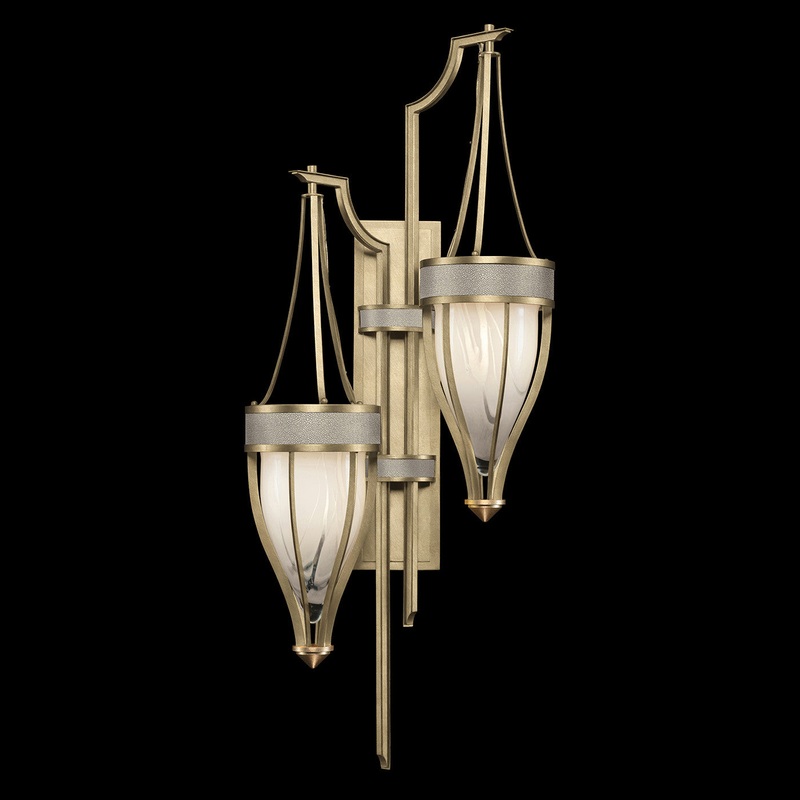 Mirage 41.5″H Sconce Soft Gold Leaf/Brass/Coco