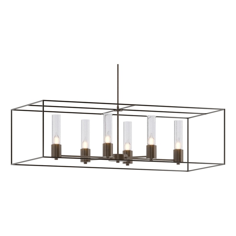Portico Pendant Bronze Oil Rubbed Bronze Seeded Clear Glass (II)