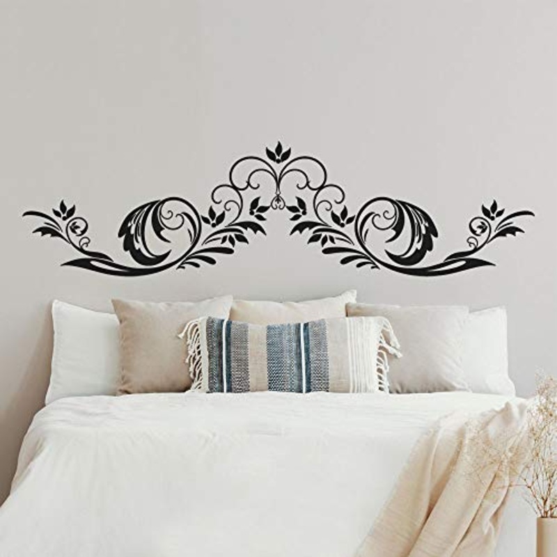 T-MK373 – Adesivi per testiera del letto, 50 x 190 cm, colore: Nero