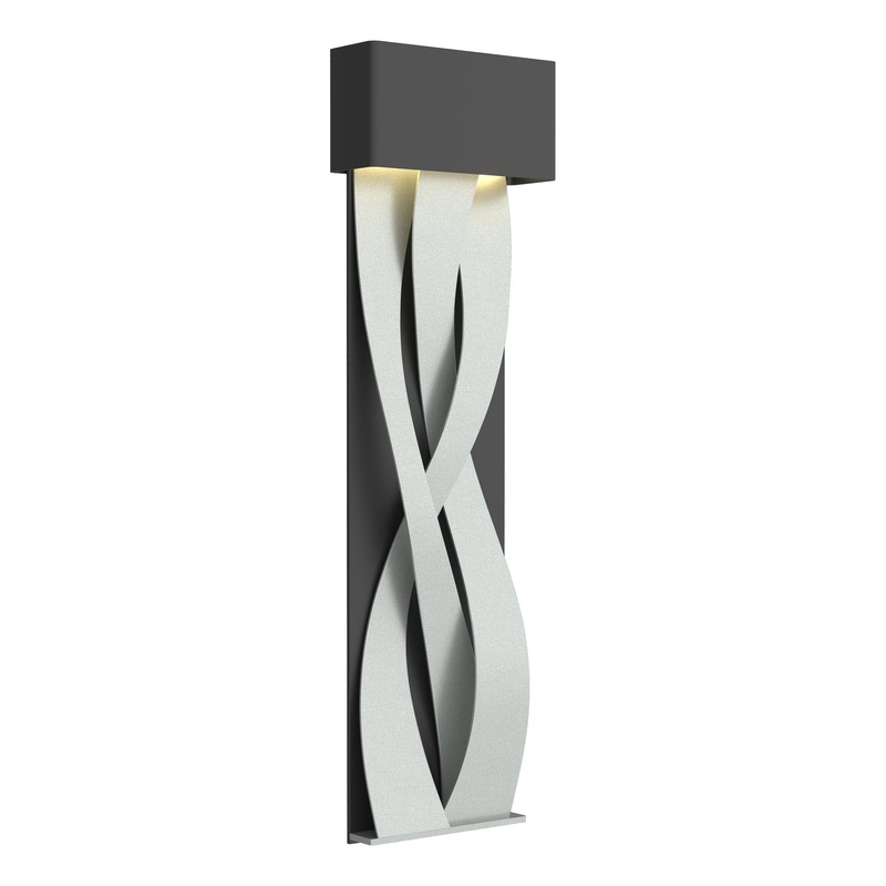 Tress Large LED Sconce Black Vintage Platinum
