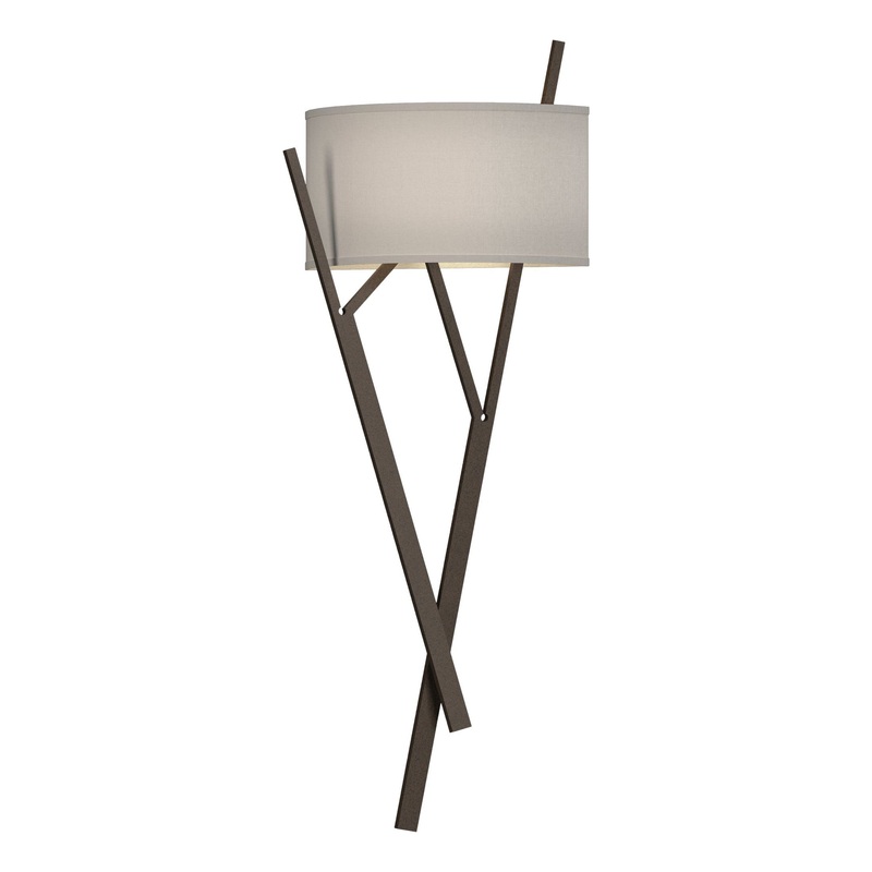 Arbo Sconce Bronze Flax Shade (SE)