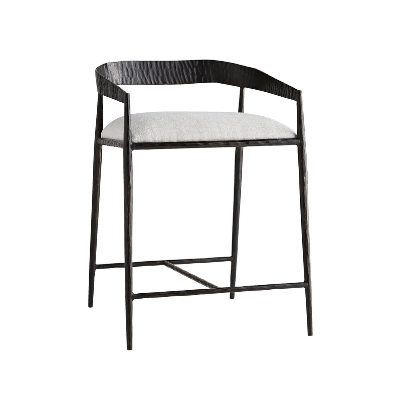 Arteriors 4746 Ansel Counter Stool Sterling