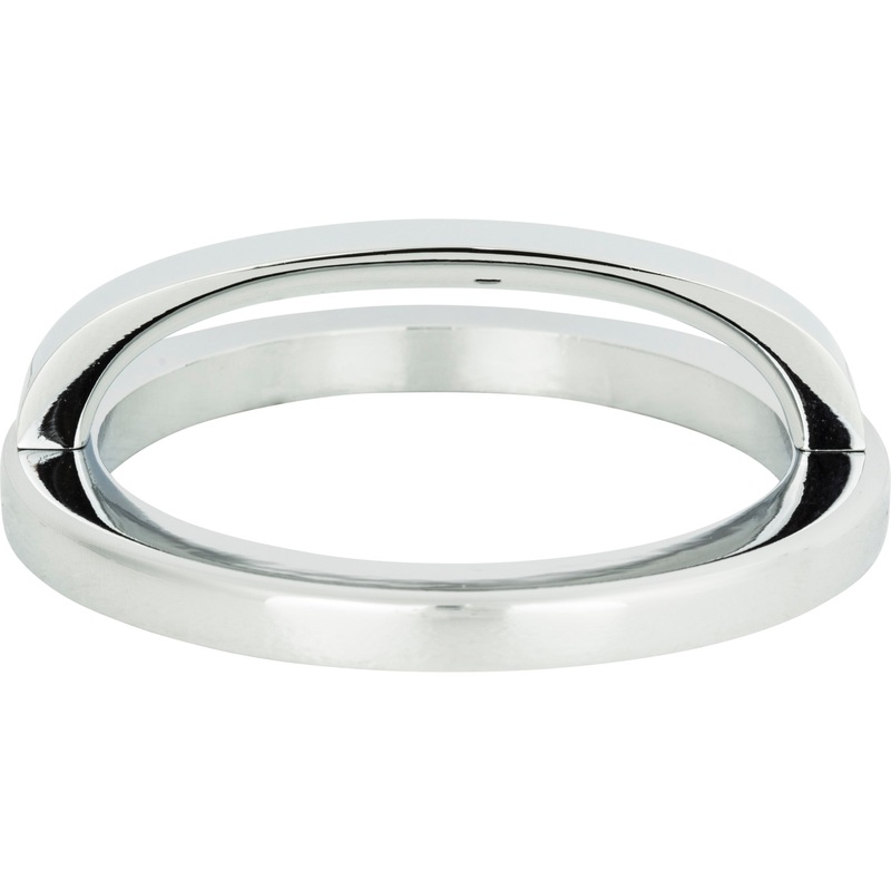 Atlas Homewares Tableau Round Base and Top 3 Inch (c-c) Polished Chrome
