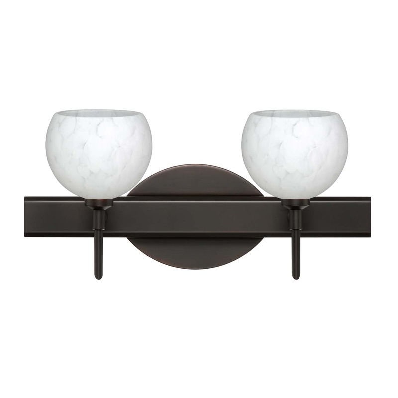 Besa 2SW-565819-BR Palla Two Light Wall Sconce Bronze