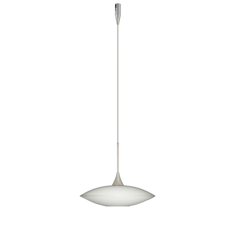Besa RXP-629406-SN Spazio One Light Pendant Satin Nickel