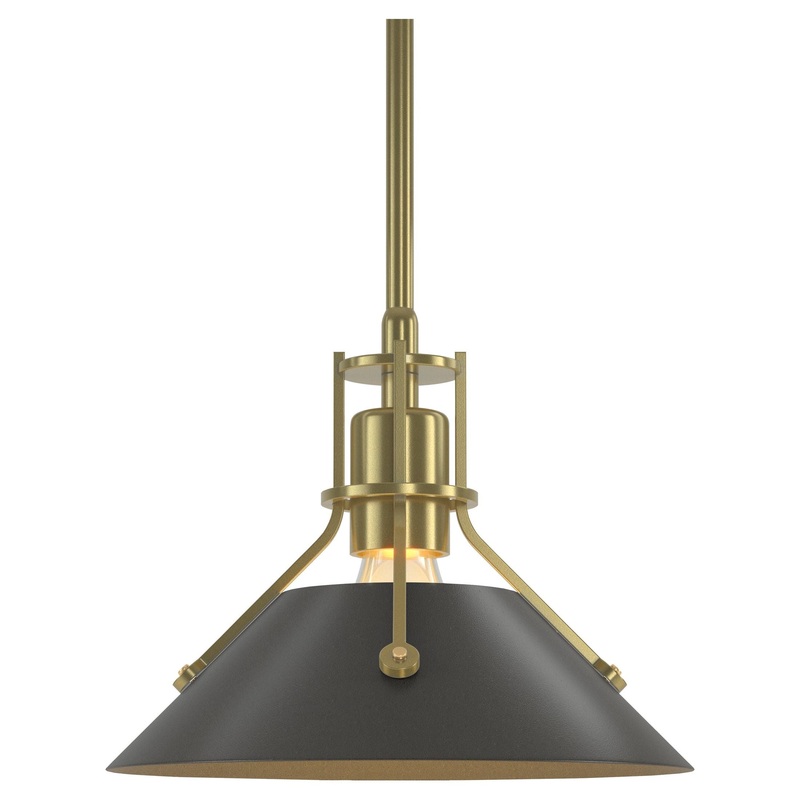 Henry Mini Pendant Modern Brass Dark Smoke