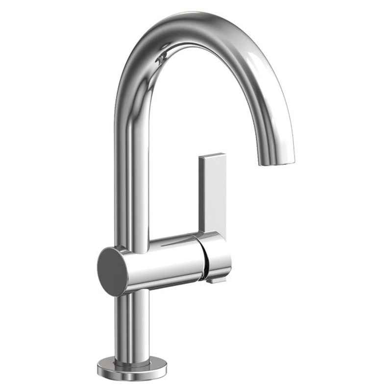 Lavatory Faucet Priya 1 Lever ADA WaterSense Polished Chrome 1.2 Gallons per Minute Pop-Up 1 Hole