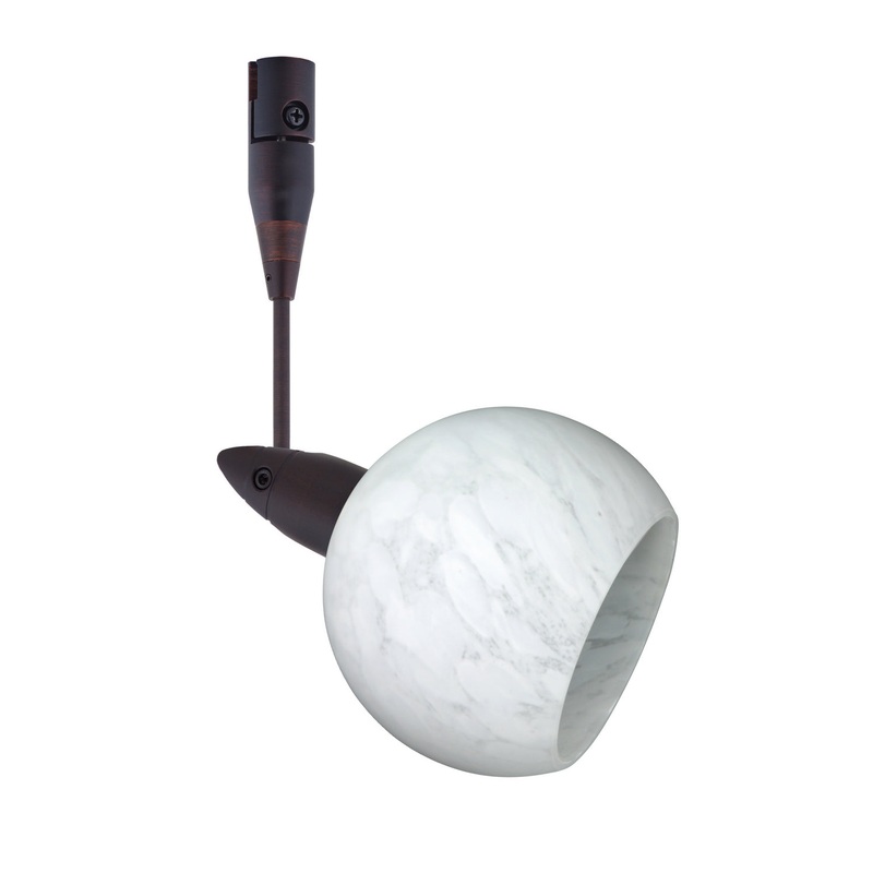 One Light Spotlight from the Palla Collection in Bronze Finish by Besa