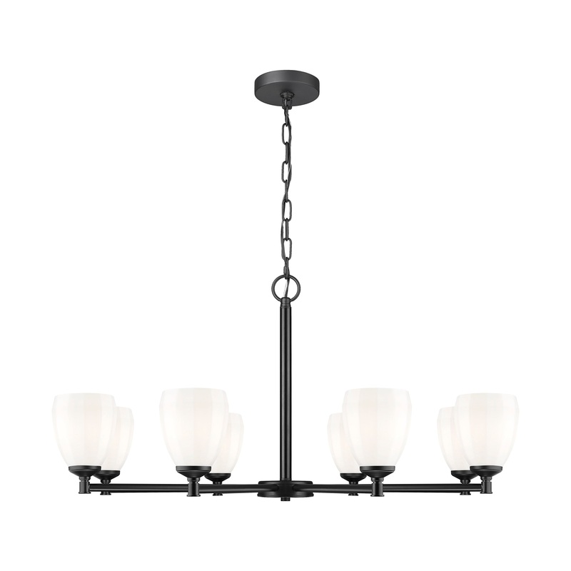 Oren 8-Light Chandelier Matte Black