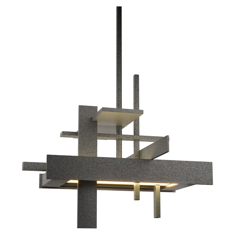 Planar Small LED Pendant Natural Iron