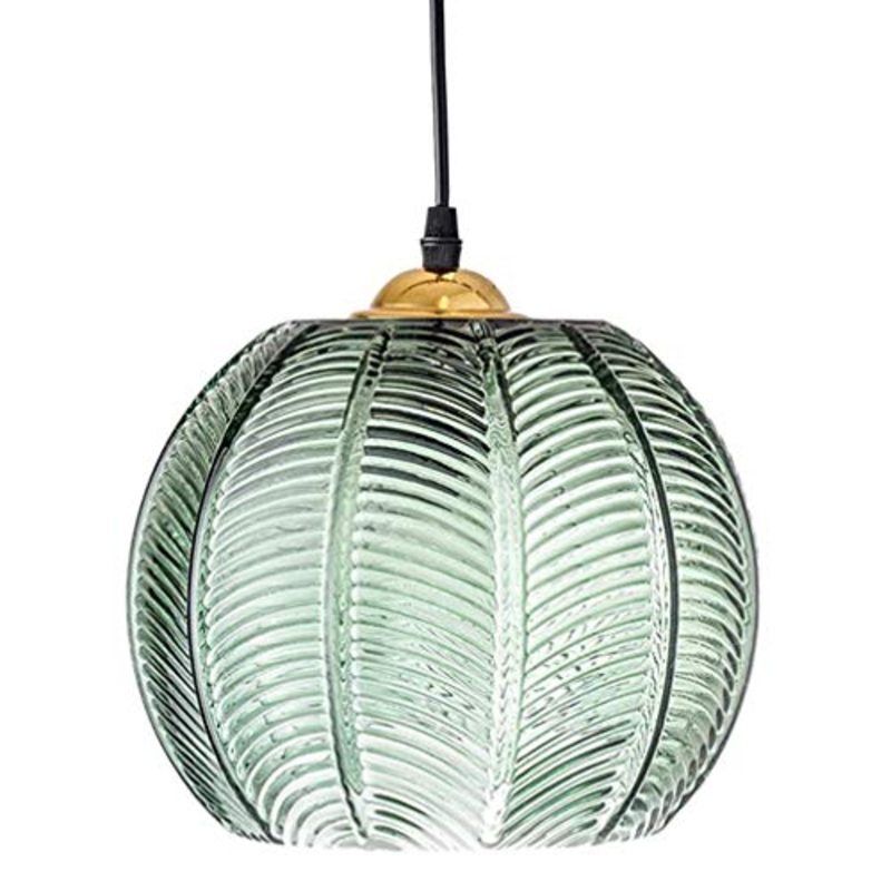 YA&NG Lampada A Sospensione in Vetro Verde Nordico Lampadario Moderno A Soffitto E27 Paralume Lampade A Sospensione Soggiorno Sala da Pranzo Lampada Art Dco Illuminazione per Interni,22cm