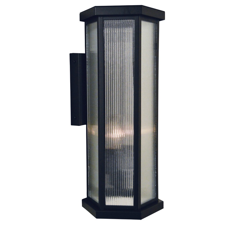 Arroyo LYW-7AE-BK Lyon Two Light Wall Mount Satin Black