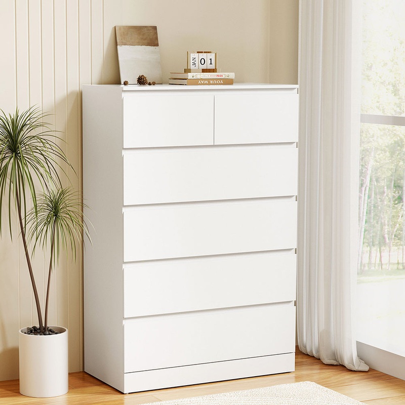 Artiss 6 Chest of Drawers – PEPE White