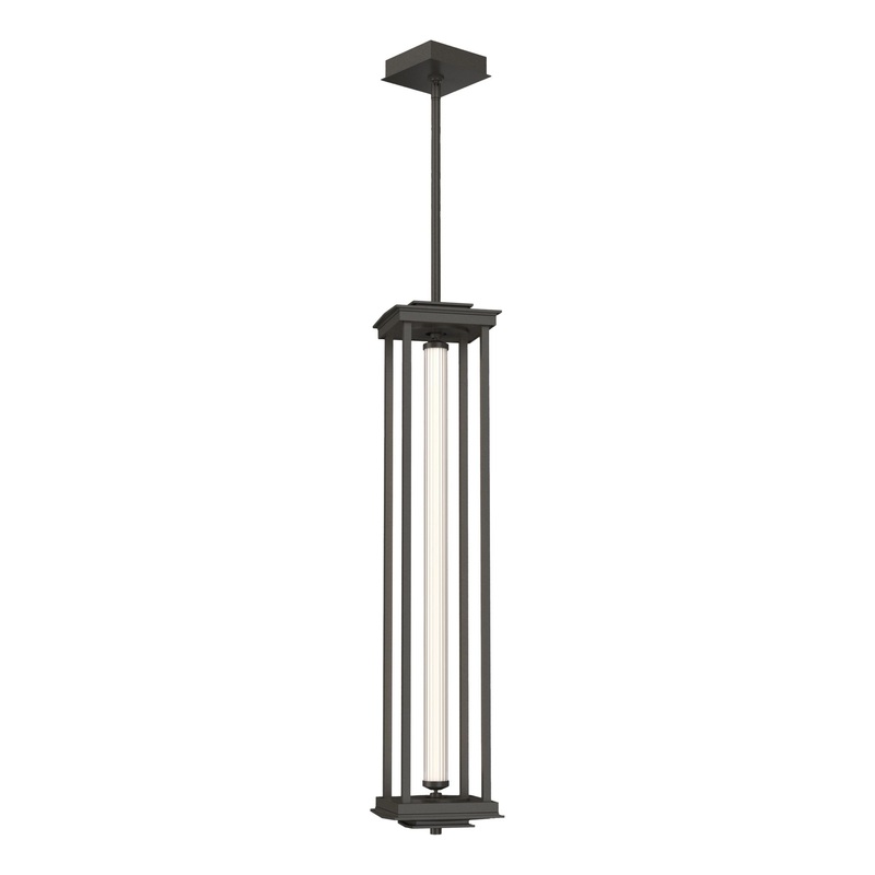Athena 1-Light Large LED Lantern Dark Smoke