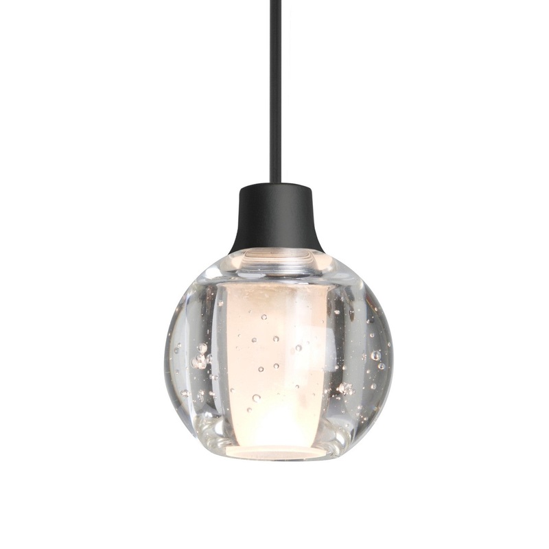 Besa 1XT-BOCA3BB-BK Besa Boca 3 Pendant One Light Pendant Black